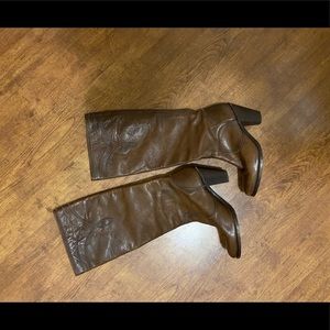 *FINAL SALE* Frye brown tall boots with heel